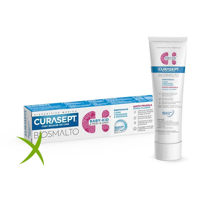 Curasept Biosmalto Dentifricio Baby kid Senza Fluoro 50 ml