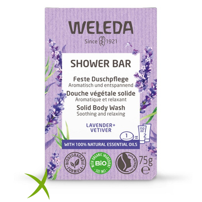 Weleda Bagno Doccia Solido Lavanda + Vetiver 75g