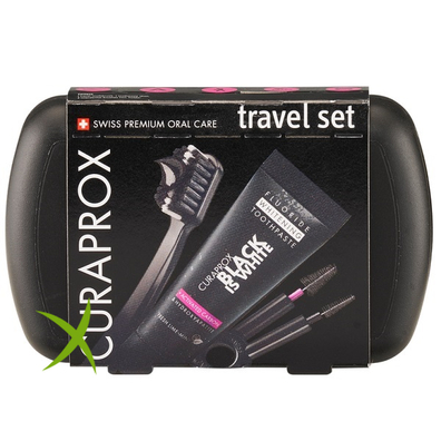 Curaprox Black is White Travel Set Spazzolino e Dentifricio