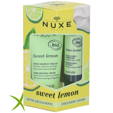 Nuxe Sweet Lemon Kit Stick Levres 4g + Creme Main 30 ml