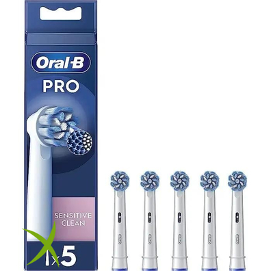 Oral-B Power Refill EB50 Sensitive Clean 5 Testine Di Ricambio