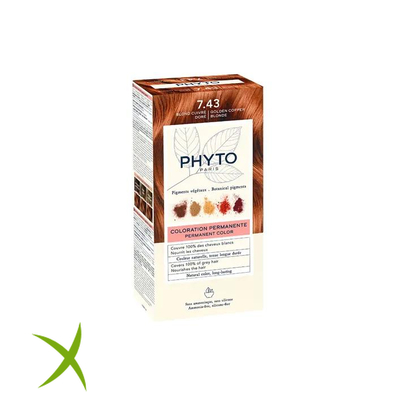 Phyto Phytocolor 7.43 Biondo Ramato Dorato Colorazione Permanente Per Capelli