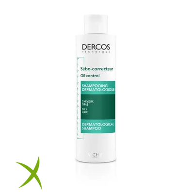 Vichy Dercos Shampoo Sebo Regolatore Trattante Capelli Grassi 200ml